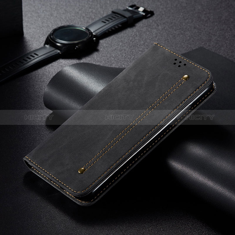 Funda de pano Cartera con Soporte B01S para Xiaomi Poco X5 Pro 5G Negro