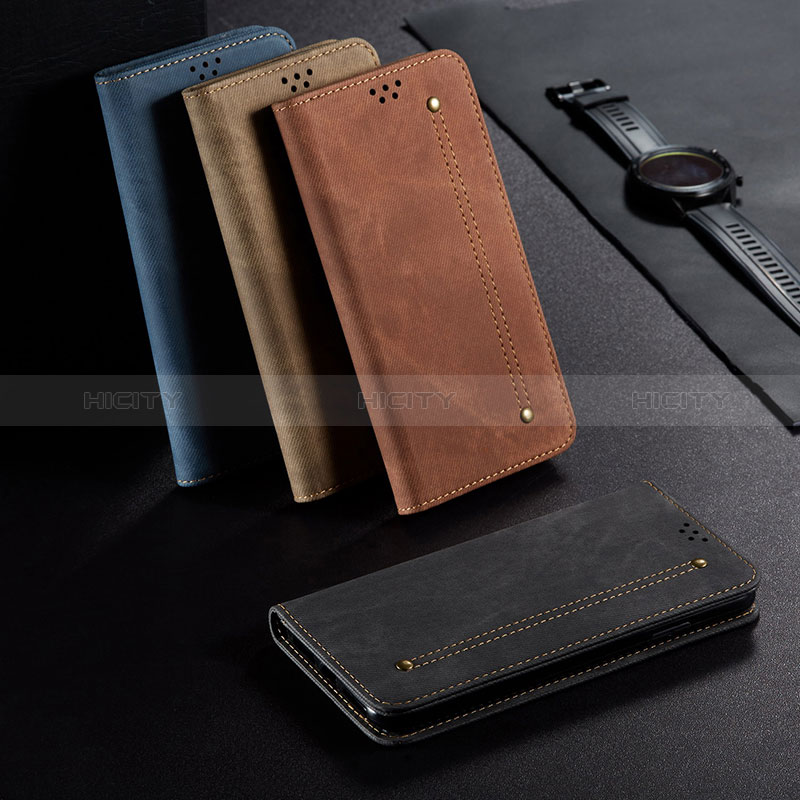 Funda de pano Cartera con Soporte B02S para Xiaomi Redmi Note 9 Pro