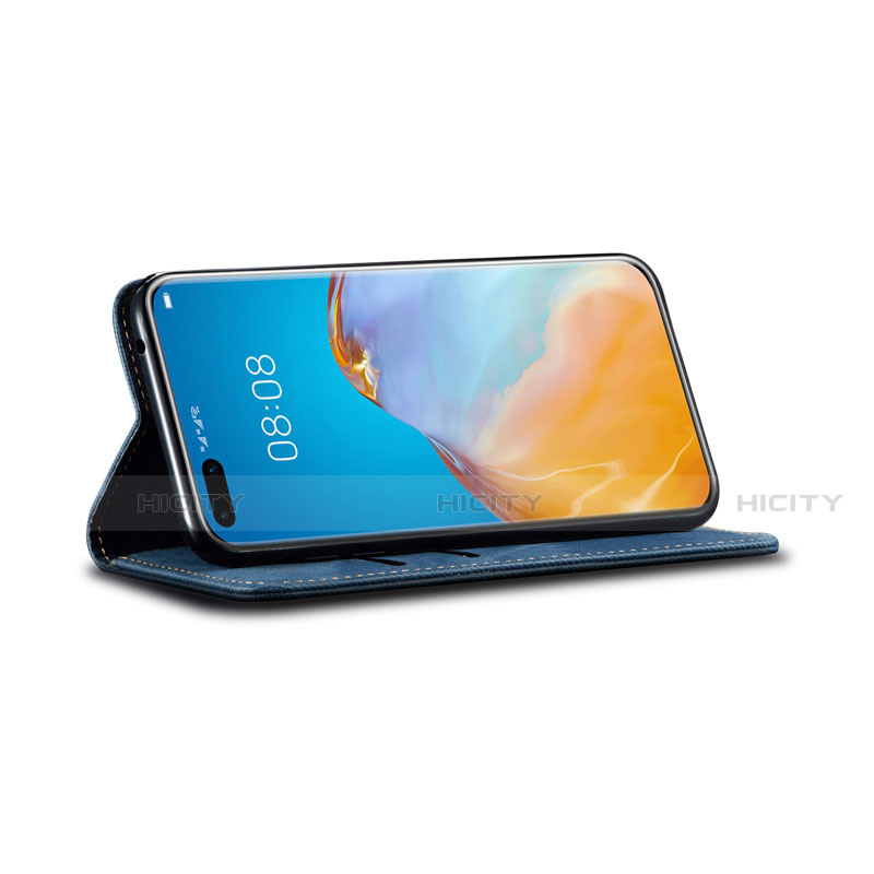 Funda de pano Cartera con Soporte H01 para Huawei P40 Pro