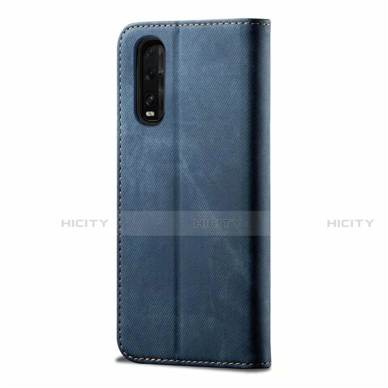 Funda de pano Cartera con Soporte H01 para Oppo Find X2