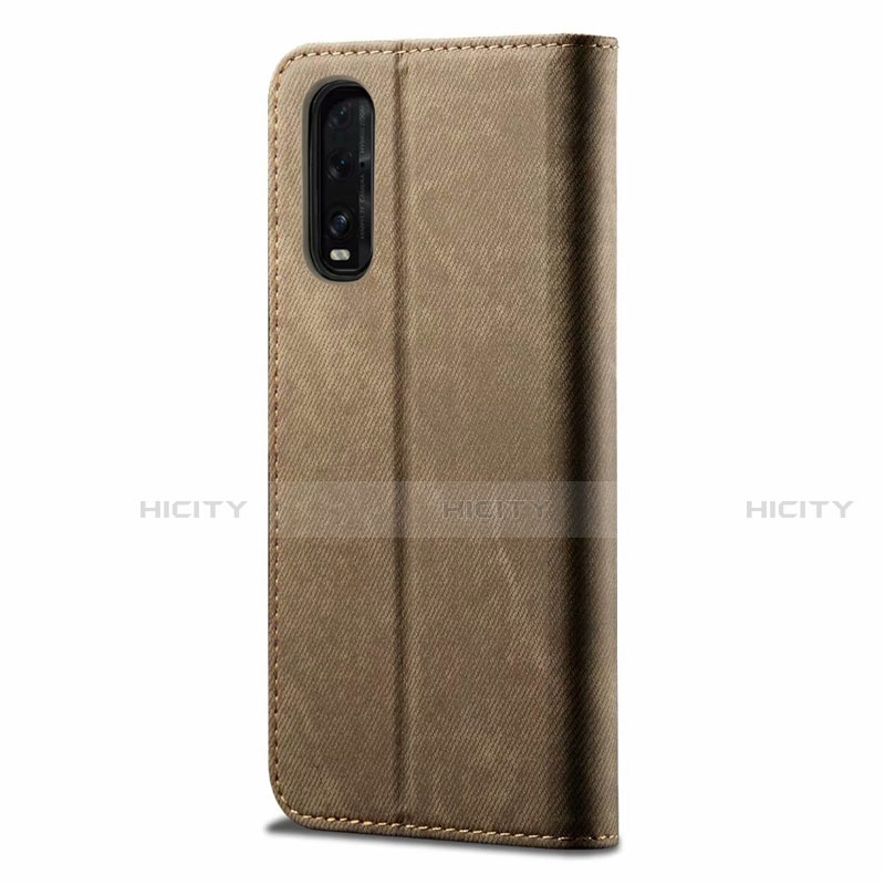 Funda de pano Cartera con Soporte H01 para Oppo Find X2