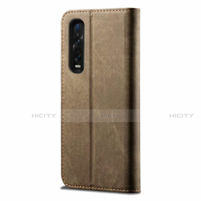 Funda de pano Cartera con Soporte H01 para Oppo Find X2 Pro