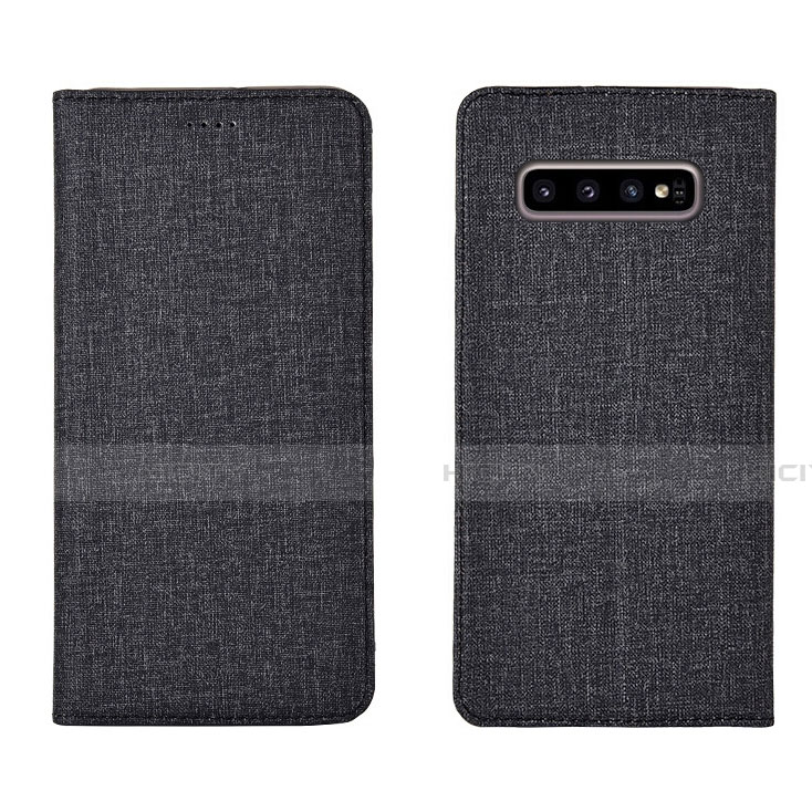 Funda de pano Cartera con Soporte H01 para Samsung Galaxy S10 Plus