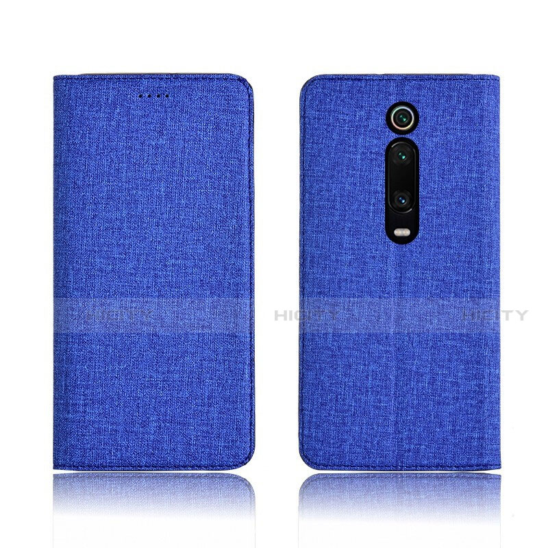 Funda de pano Cartera con Soporte H01 para Xiaomi Mi 9T Azul