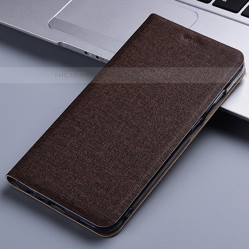 Funda de pano Cartera con Soporte H12P para Samsung Galaxy A03s Marron