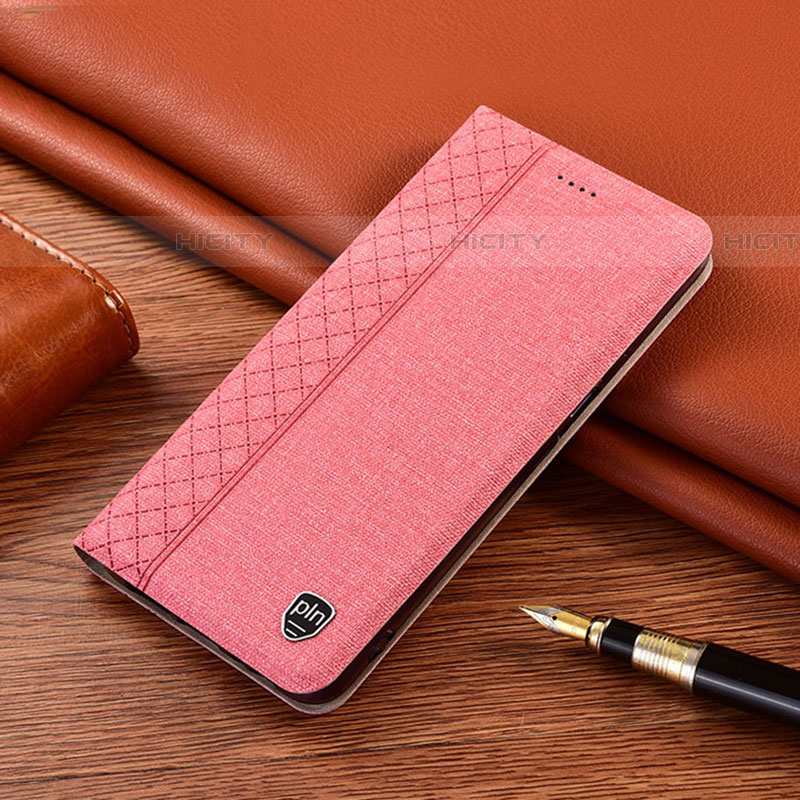 Funda de pano Cartera con Soporte H12P para Samsung Galaxy A52 5G Rosa