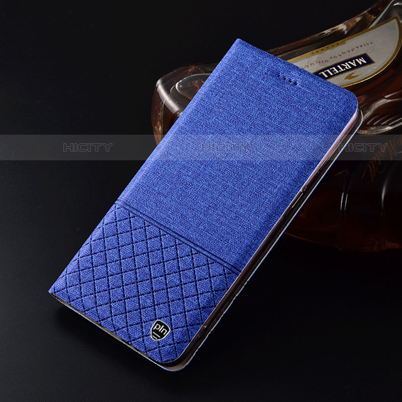 Funda de pano Cartera con Soporte H13P para Motorola Moto Edge 20 Lite 5G Azul