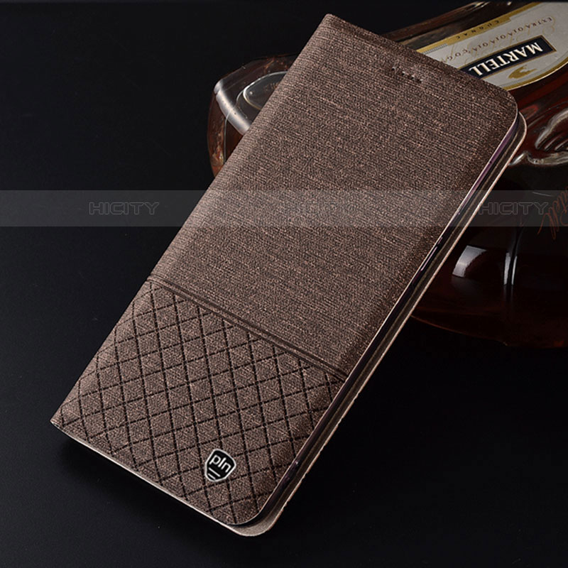 Funda de pano Cartera con Soporte H13P para Motorola Moto G100 5G Marron