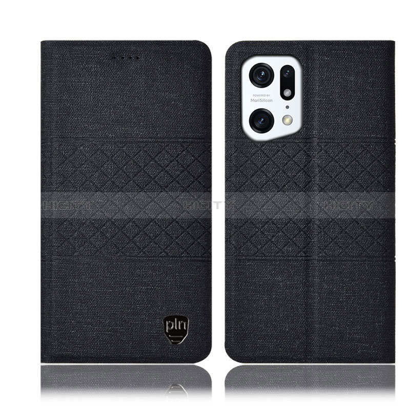 Funda de pano Cartera con Soporte H13P para Oppo Find X5 5G