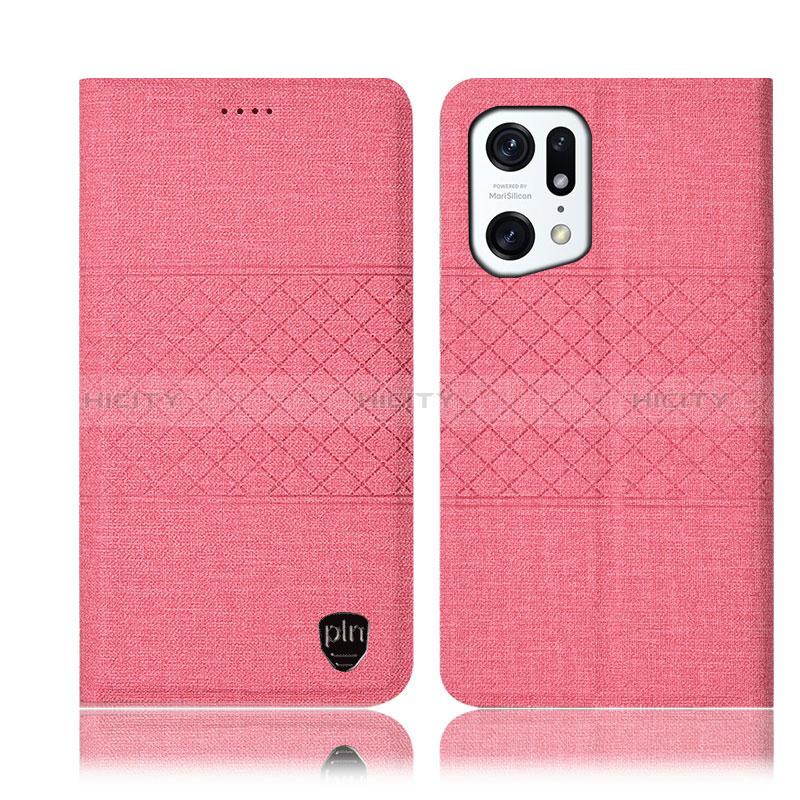 Funda de pano Cartera con Soporte H13P para Oppo Find X5 5G