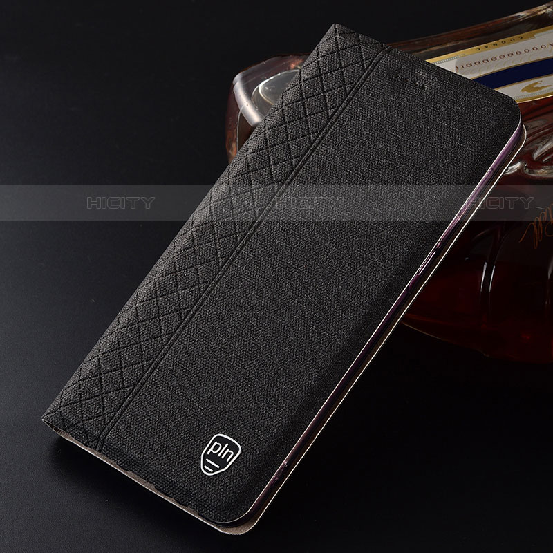 Funda de pano Cartera con Soporte H13P para Samsung Galaxy S22 Plus 5G Negro