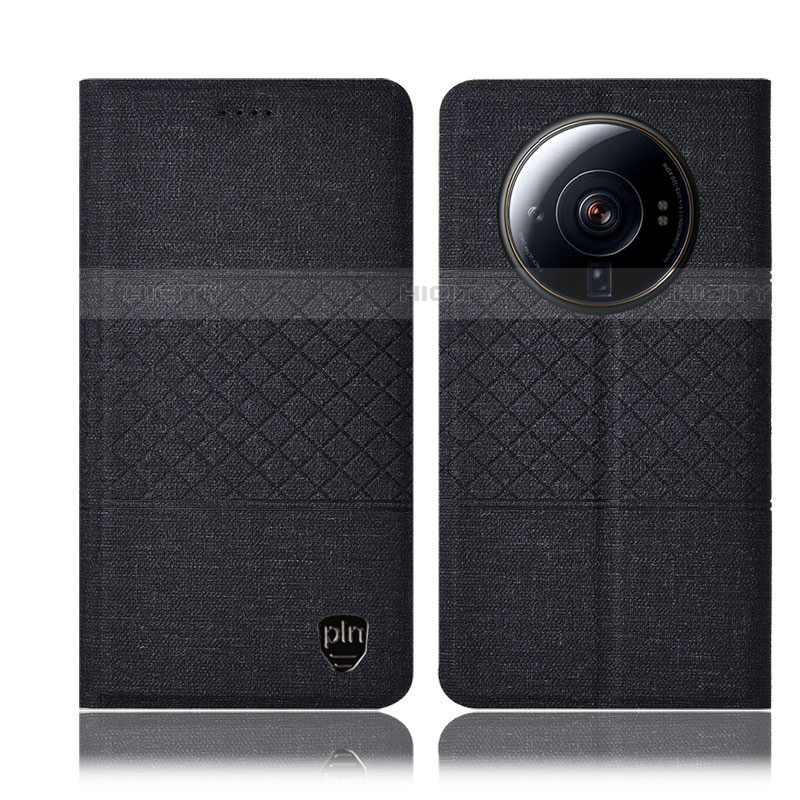 Funda de pano Cartera con Soporte H13P para Xiaomi Mi 12 Ultra 5G Negro