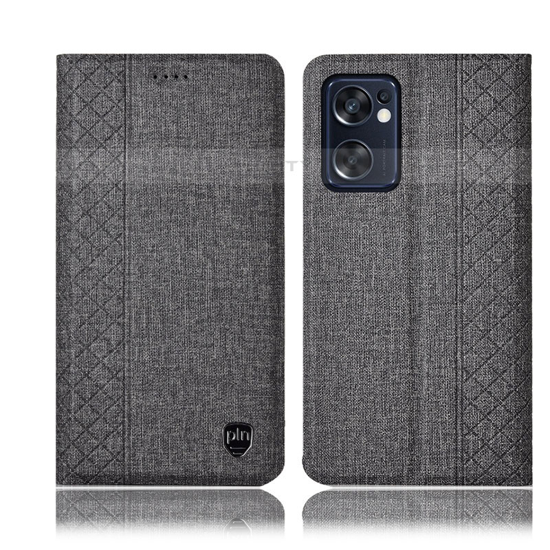 Funda de pano Cartera con Soporte H14P para Oppo Reno7 SE 5G