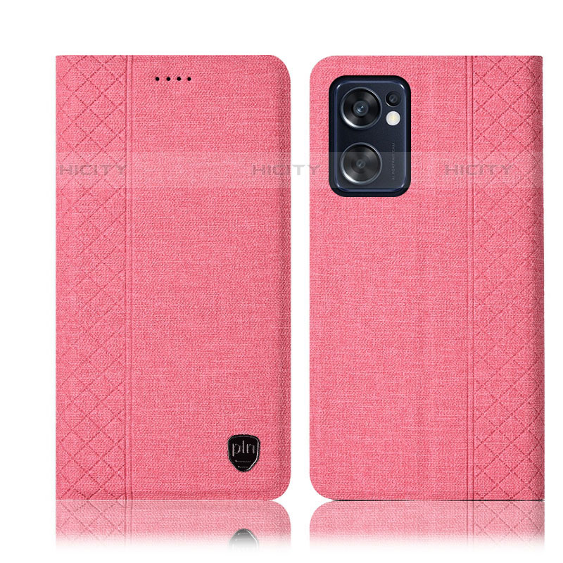 Funda de pano Cartera con Soporte H14P para Oppo Reno7 SE 5G