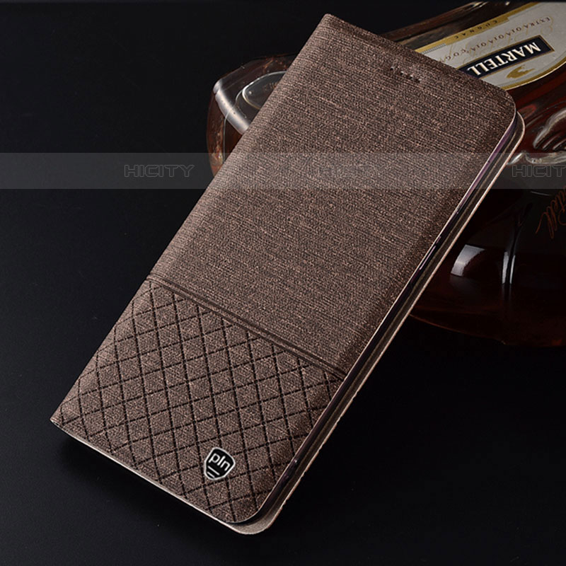Funda de pano Cartera con Soporte H21P para Samsung Galaxy A03s Marron
