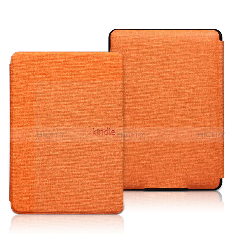 Funda de pano Cartera con Soporte L01 para Amazon Kindle 6 inch Naranja