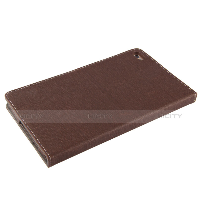 Funda de pano Cartera con Soporte para Huawei Mediapad M2 8 M2-801w M2-803L M2-802L Marron