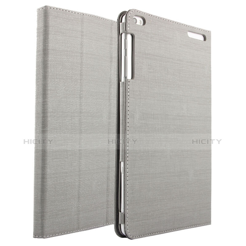 Funda de pano Cartera con Soporte para Huawei Mediapad T1 10 Pro T1-A21L T1-A23L Gris