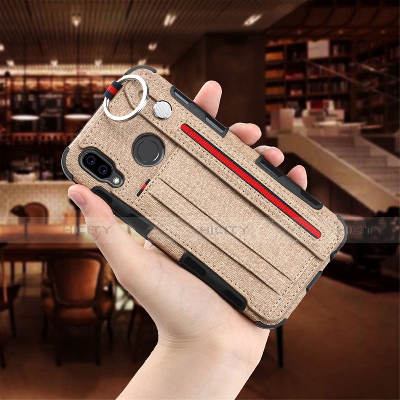 Funda de pano Cartera con Soporte para Huawei Nova 3e