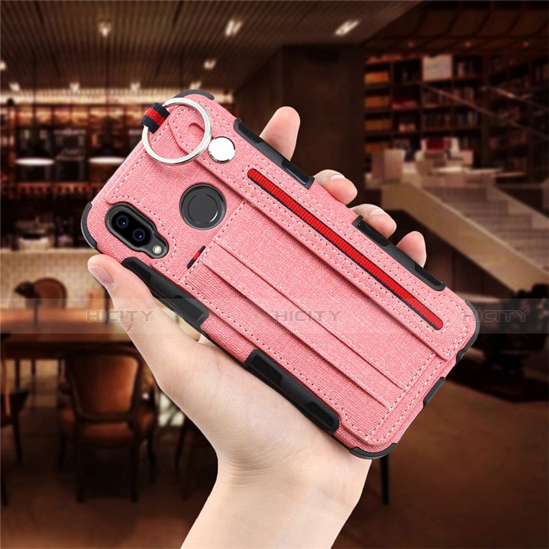 Funda de pano Cartera con Soporte para Huawei Nova 3e