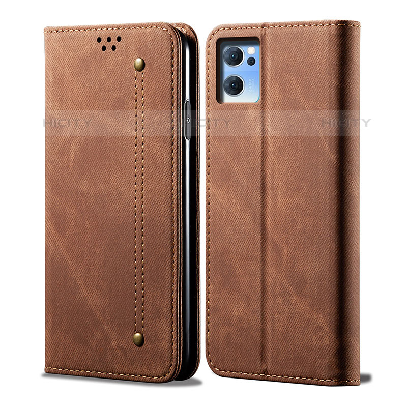 Funda de pano Cartera con Soporte para Oppo Reno7 SE 5G