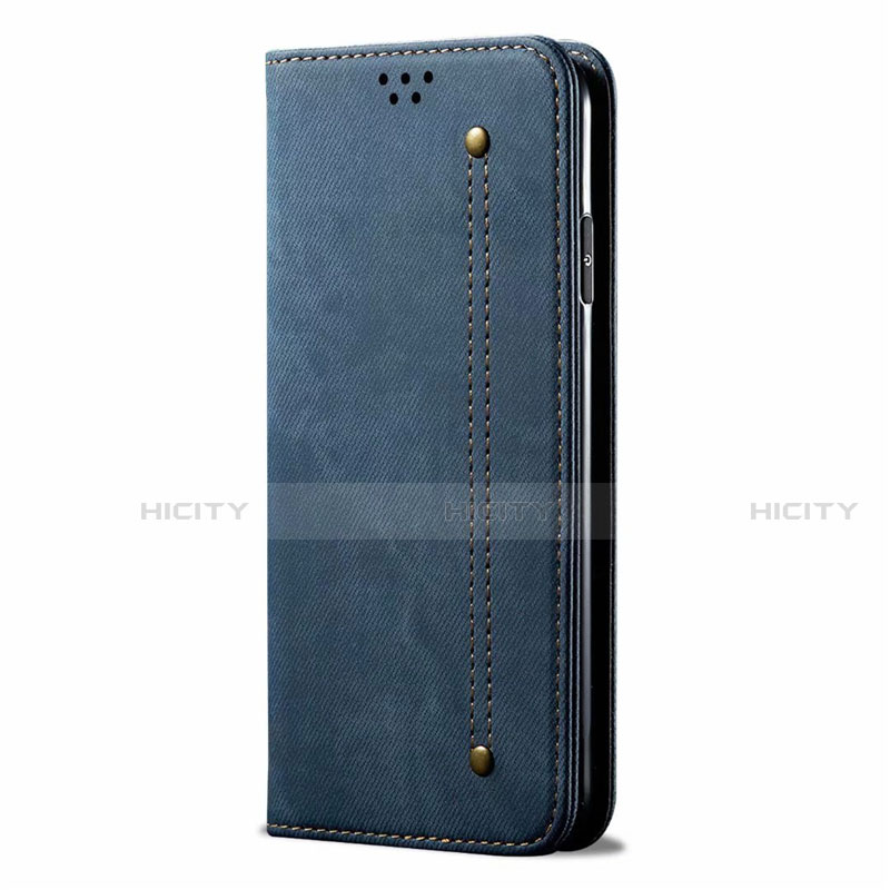 Funda de pano Cartera con Soporte para Samsung Galaxy M21s Azul
