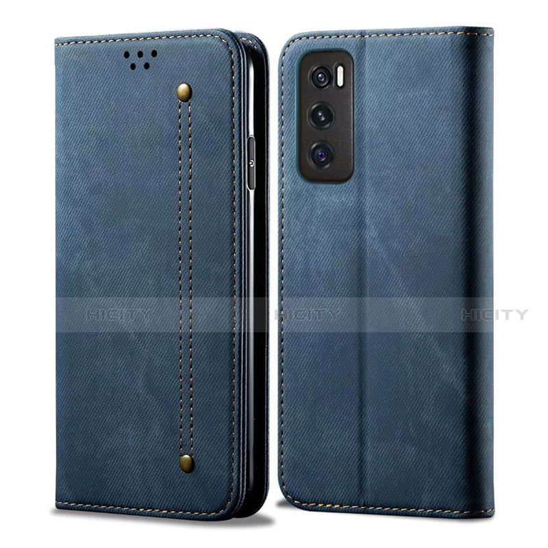 Funda de pano Cartera con Soporte para Vivo V20 SE Azul