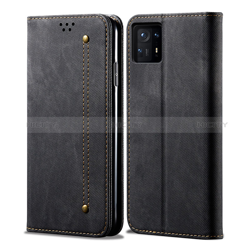 Funda de pano Cartera con Soporte para Xiaomi Mi Mix 4 5G Negro