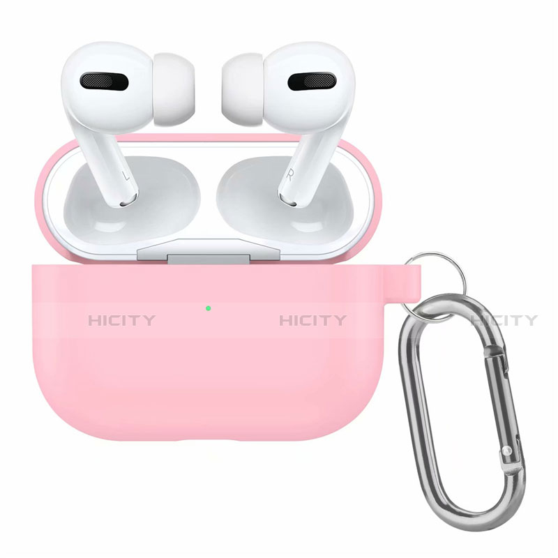 Funda de Silicona con Mosqueton Enchufe para AirPods Pro Carcasa de Carga