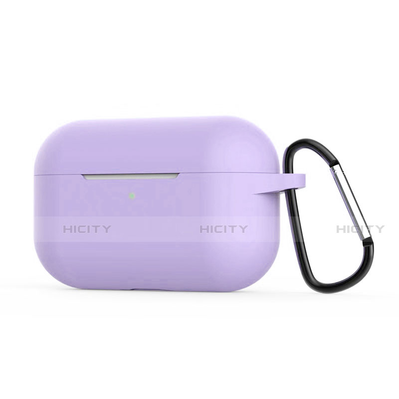 Funda de Silicona con Mosqueton Enchufe para AirPods Pro Carcasa de Carga C02