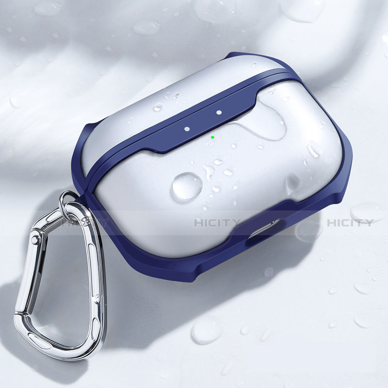 Funda de Silicona con Mosqueton Enchufe para AirPods Pro Carcasa de Carga C04