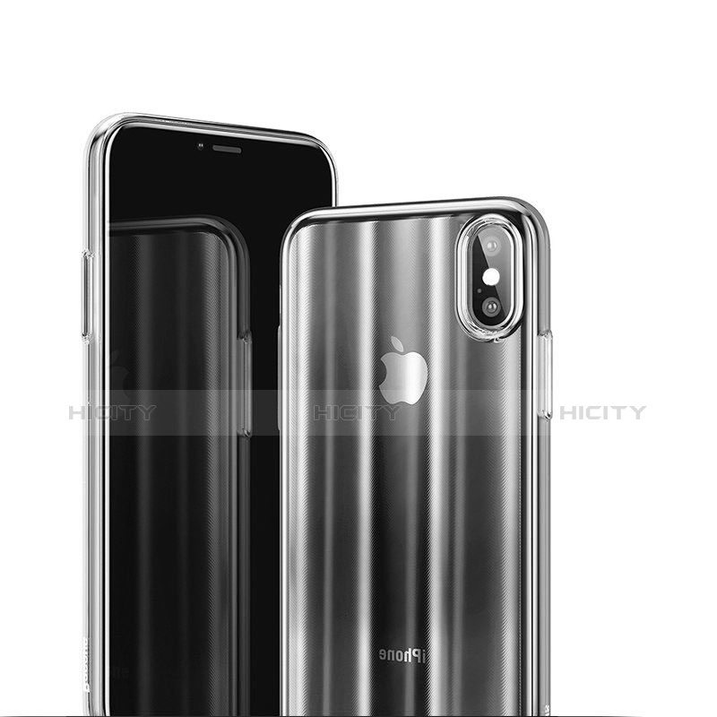 Funda Dura Cristal Plastico Rigida Transparente H01 para Apple iPhone X Claro