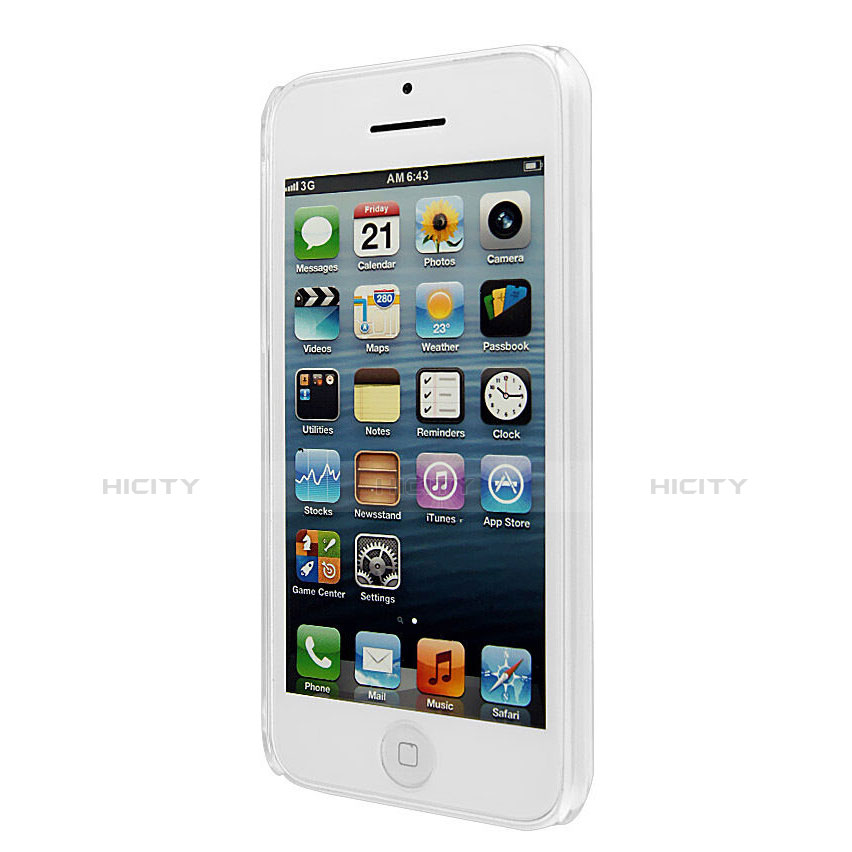 Funda Dura Cristal Plastico Rigida Transparente para Apple iPhone 5C Claro