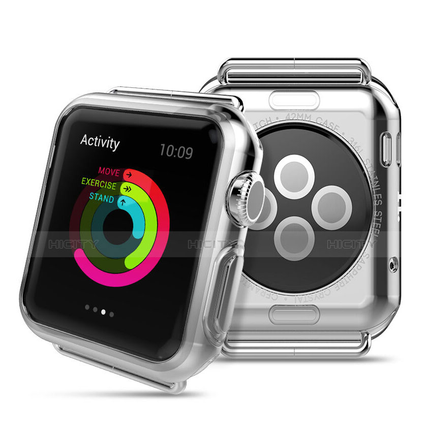 Funda Dura Cristal Plastico Rigida Transparente para Apple iWatch 2 38mm Claro