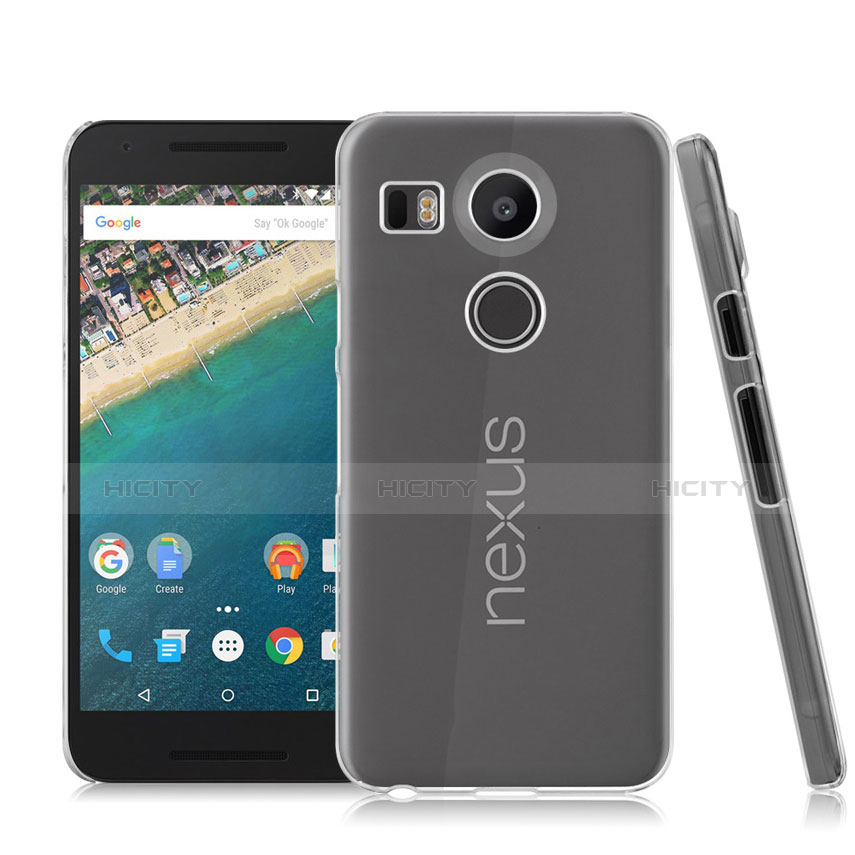 Funda Dura Cristal Plastico Rigida Transparente para Google Nexus 5X Claro