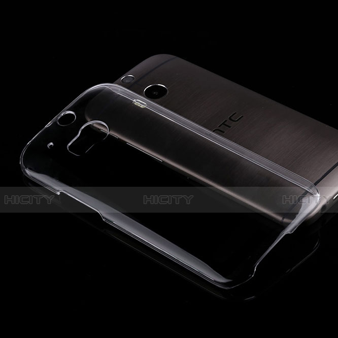 Funda Dura Cristal Plastico Rigida Transparente para HTC One M8 Claro
