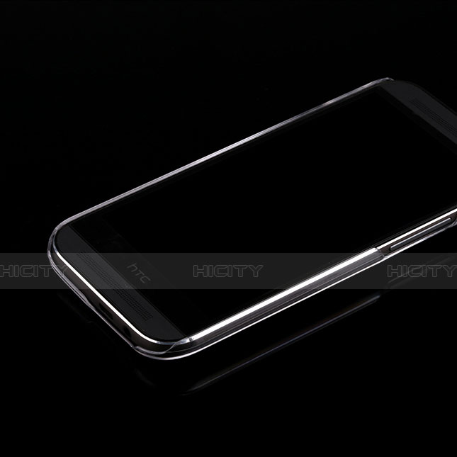 Funda Dura Cristal Plastico Rigida Transparente para HTC One M8 Claro