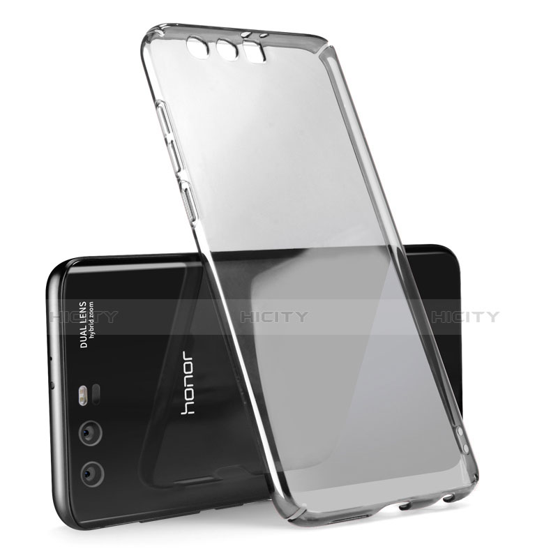 Funda Dura Cristal Plastico Rigida Transparente para Huawei Honor 9 Gris