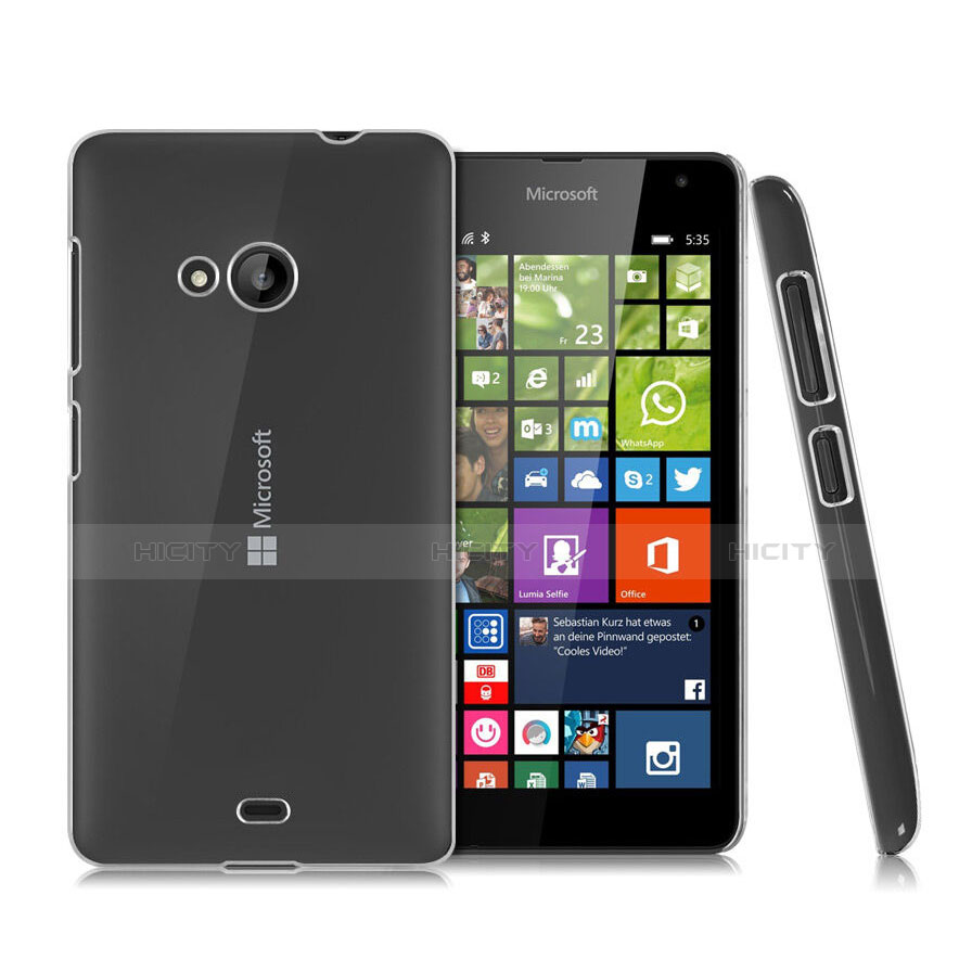 Funda Dura Cristal Plastico Rigida Transparente para Microsoft Lumia 535 Claro