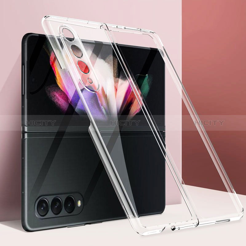 Funda Dura Cristal Plastico Rigida Transparente para Samsung Galaxy Z Fold3 5G Claro