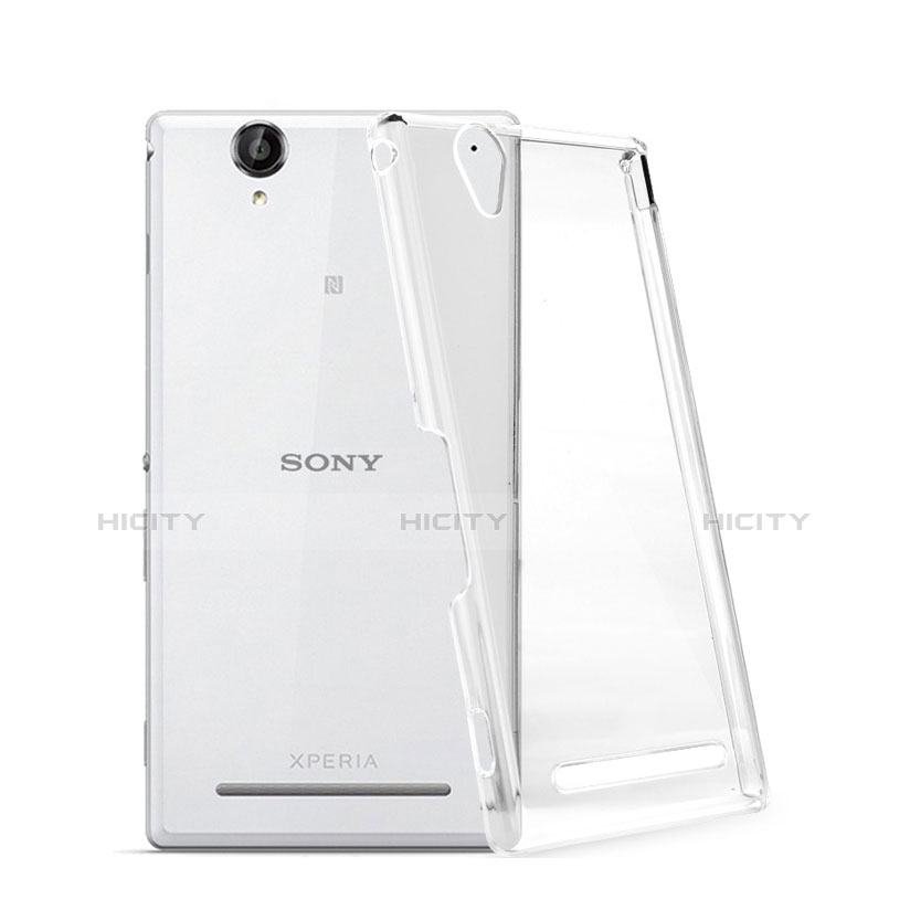 Funda Dura Cristal Plastico Rigida Transparente para Sony Xperia T2 Ultra Dual Claro