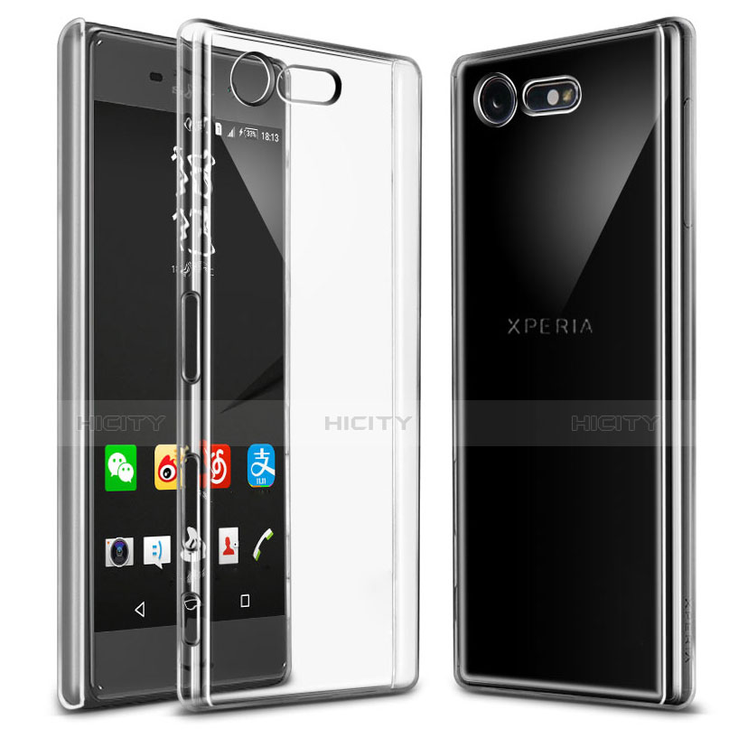 Funda Dura Cristal Plastico Rigida Transparente para Sony Xperia X Compact Claro