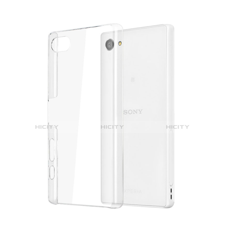 Funda Dura Cristal Plastico Rigida Transparente para Sony Xperia Z5 Compact Claro