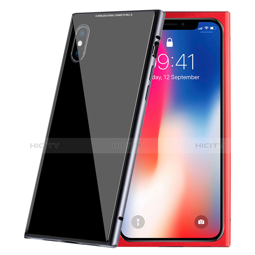 Funda Dura Plastico Rigida Carcasa Espejo Mate Frontal y Trasera 360 Grados para Apple iPhone X