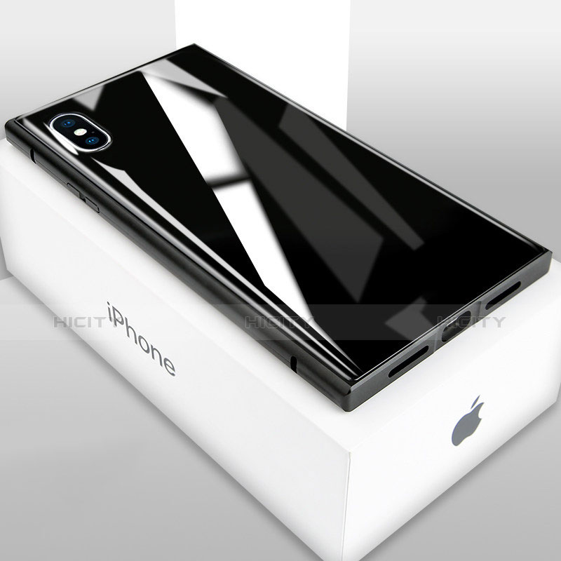 Funda Dura Plastico Rigida Carcasa Espejo Mate Frontal y Trasera 360 Grados para Apple iPhone Xs