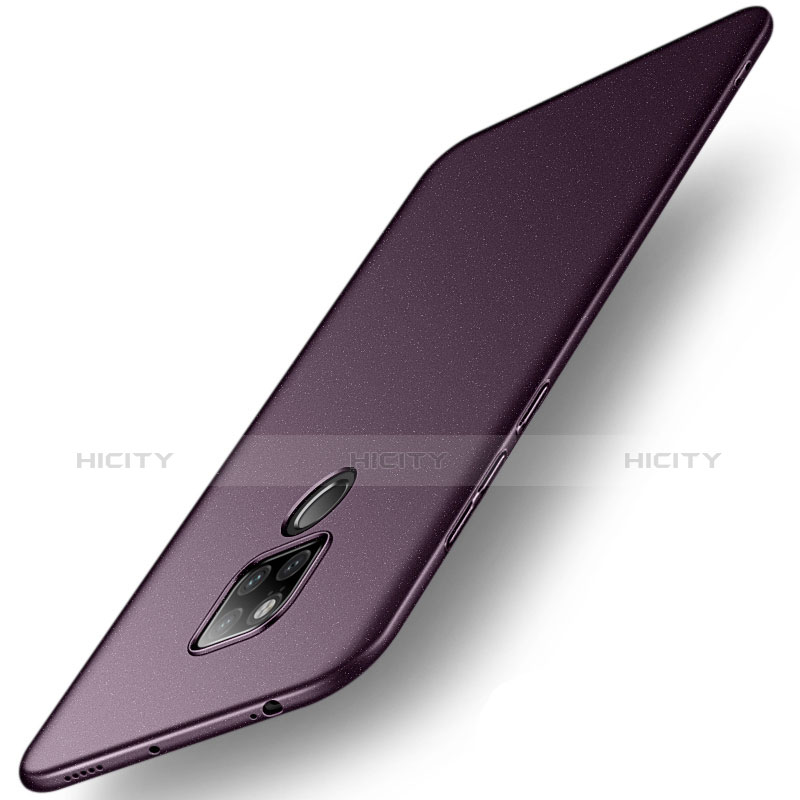 Funda Dura Plastico Rigida Carcasa Fino Arenisca para Huawei Mate 20 X Morado