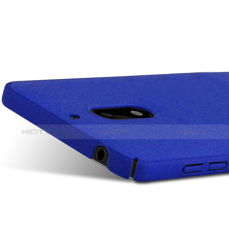 Funda Dura Plastico Rigida Carcasa Fino Arenisca para Nokia 6 Azul