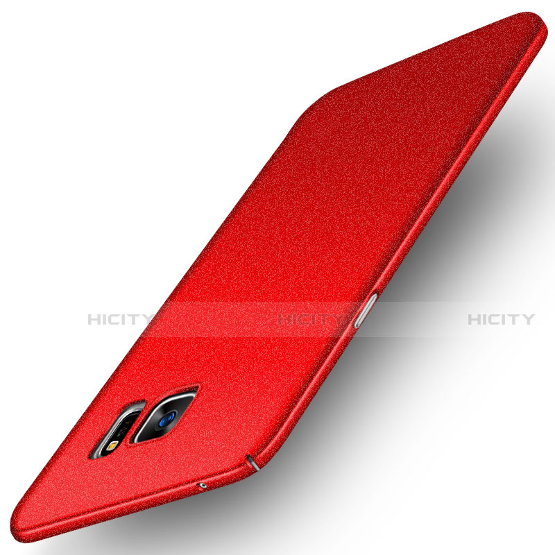 Funda Dura Plastico Rigida Carcasa Fino Arenisca para Samsung Galaxy Note 5 N9200 N920 N920F Rojo