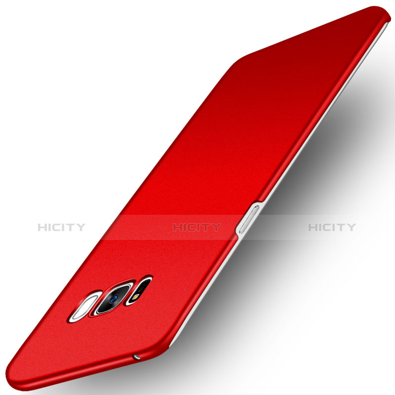 Funda Dura Plastico Rigida Carcasa Fino Arenisca para Samsung Galaxy S8 Rojo