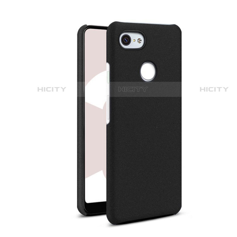 Funda Dura Plastico Rigida Carcasa Fino Arenisca Q01 para Google Pixel 3 Negro